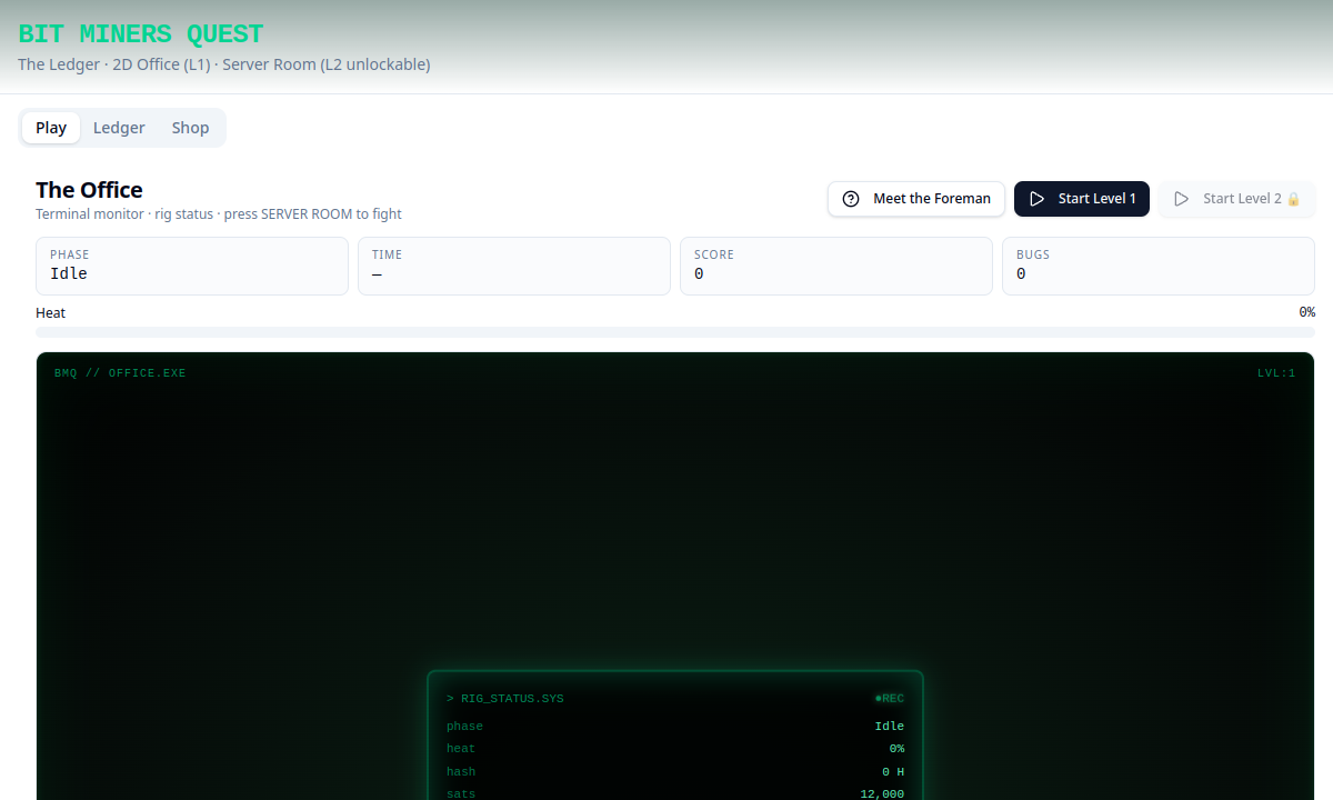 Bit Miners Quest screenshot
