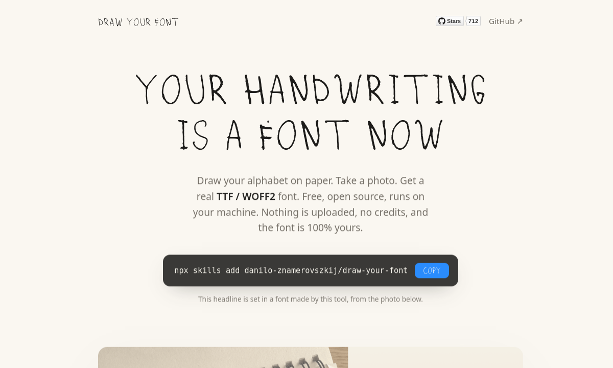 draw-your-font screenshot