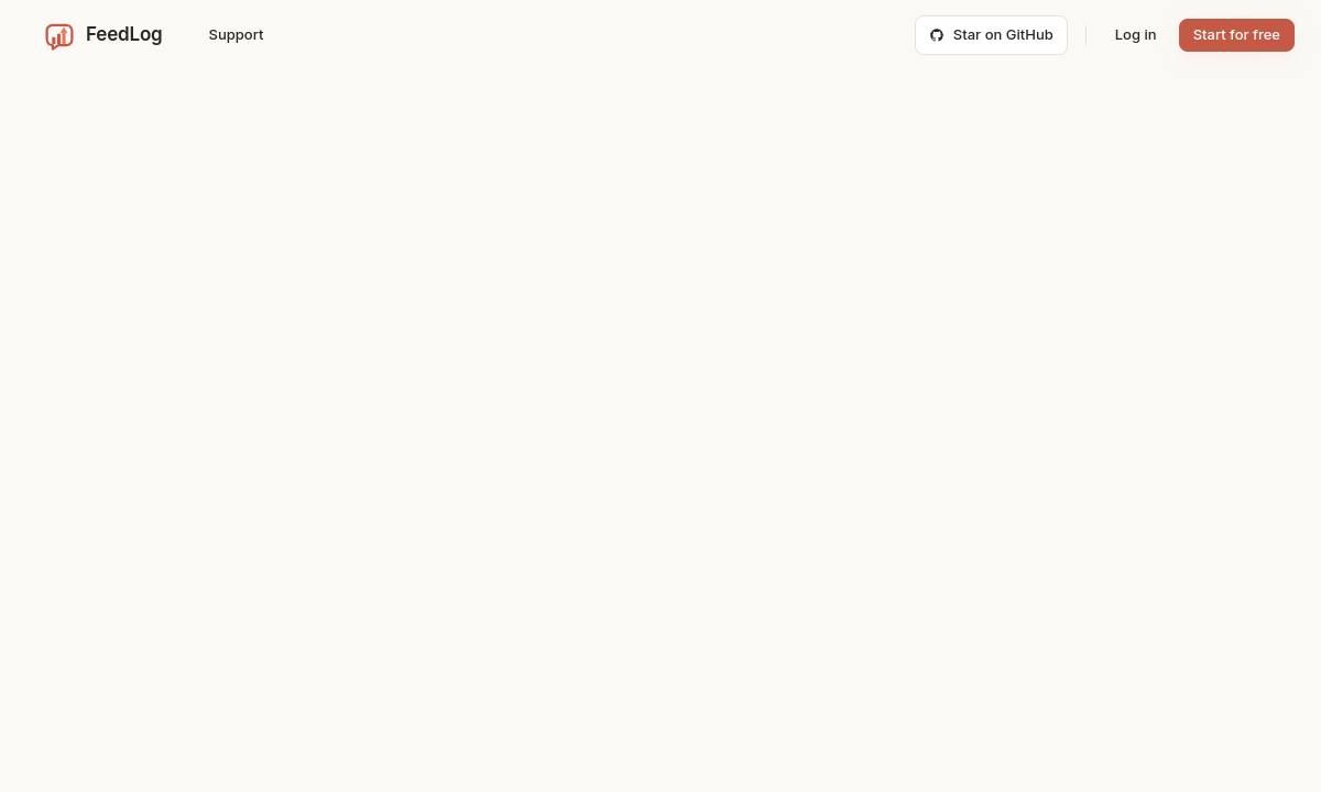 FeedLog screenshot