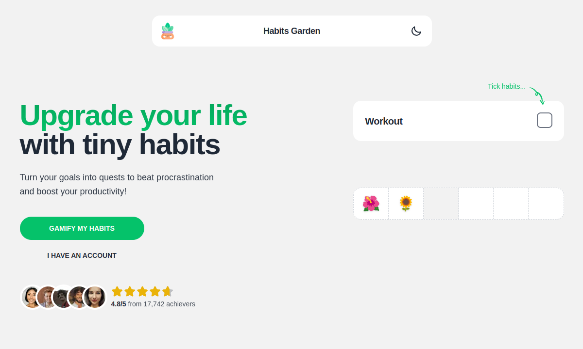 Habits Garden screenshot