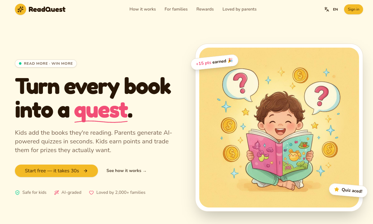 ReadQuest screenshot