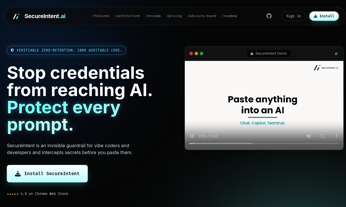 SecureIntent screenshot