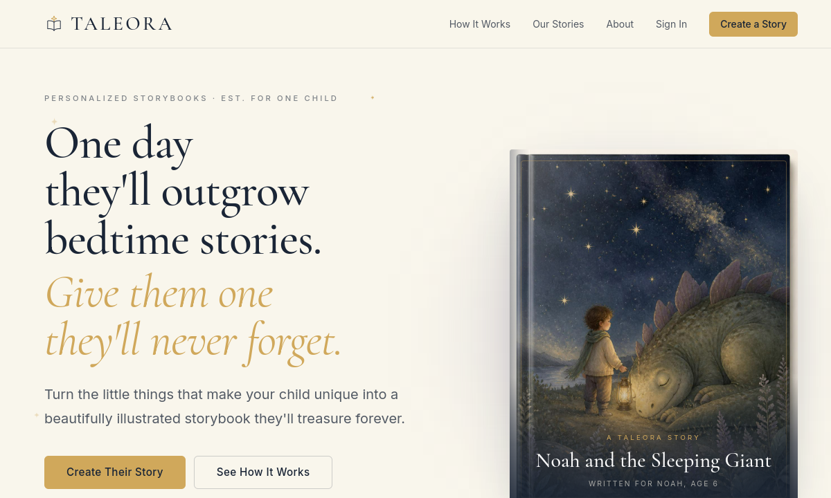 Taleora screenshot
