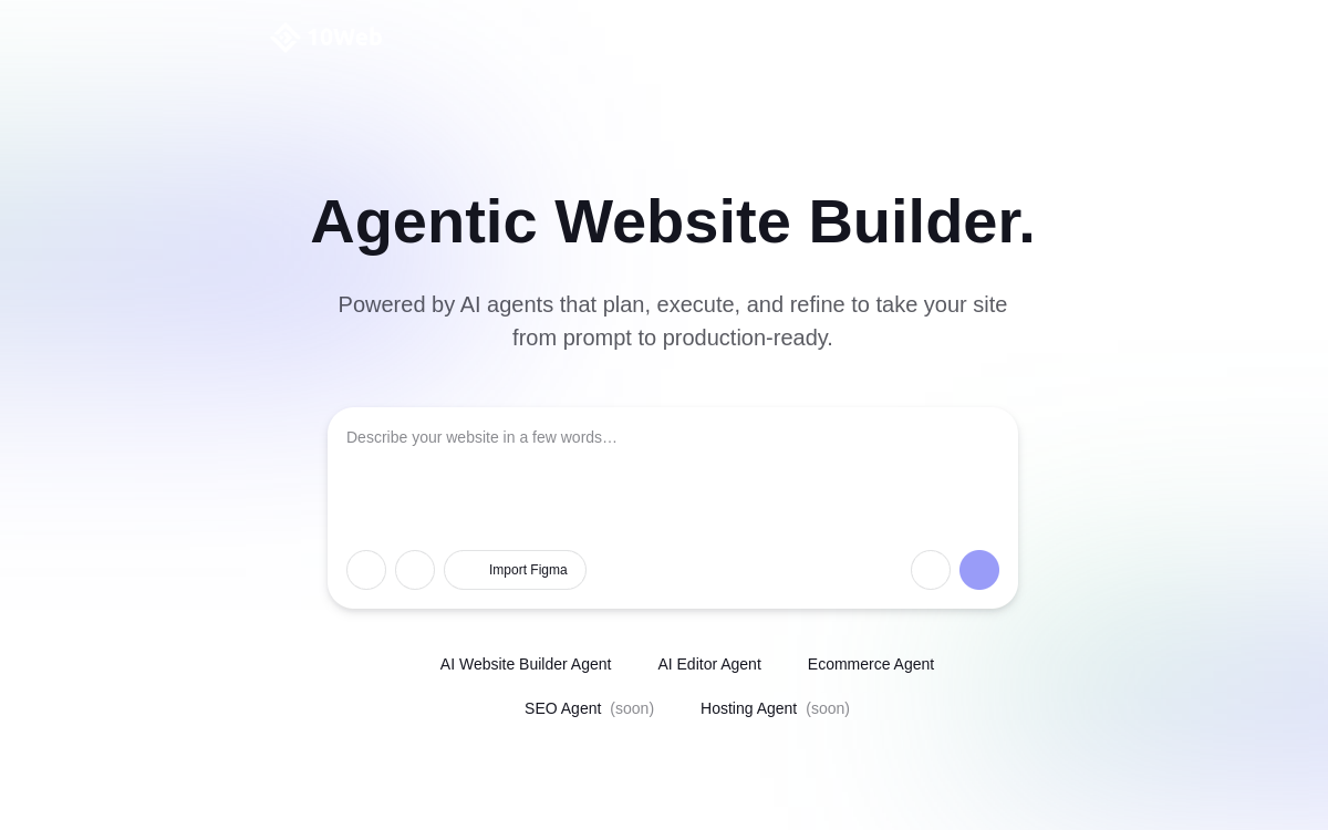 10Web website preview