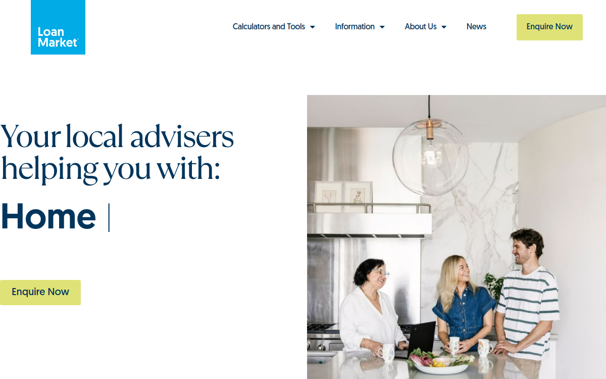 Kyle Reardon - Loan Market website screenshot