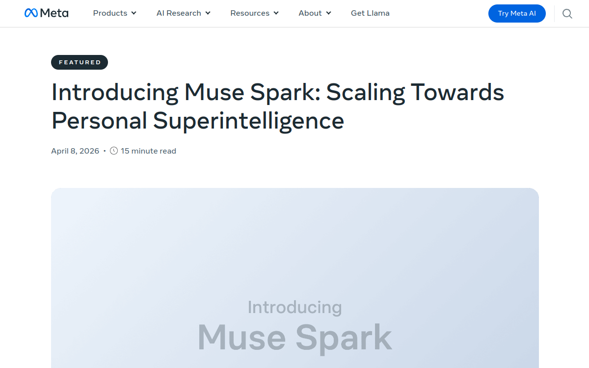 Captura de tela de Muse Spark