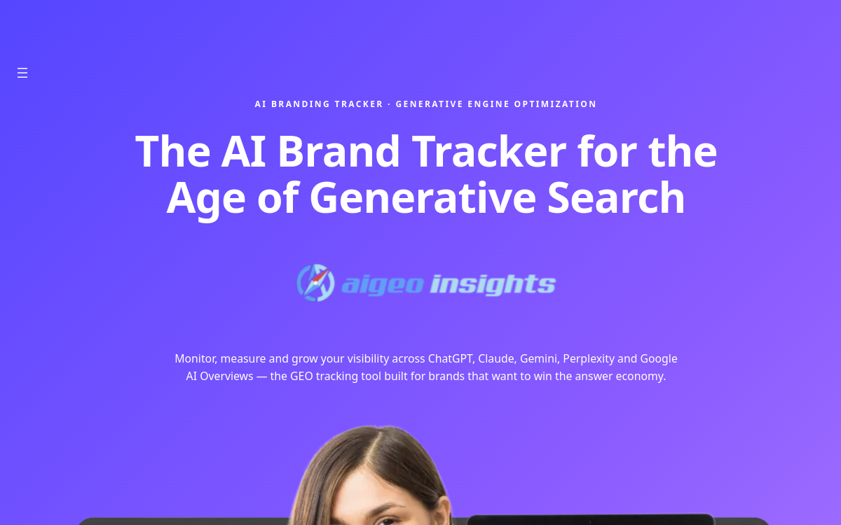 Captura de pantalla de AI GEO Insights