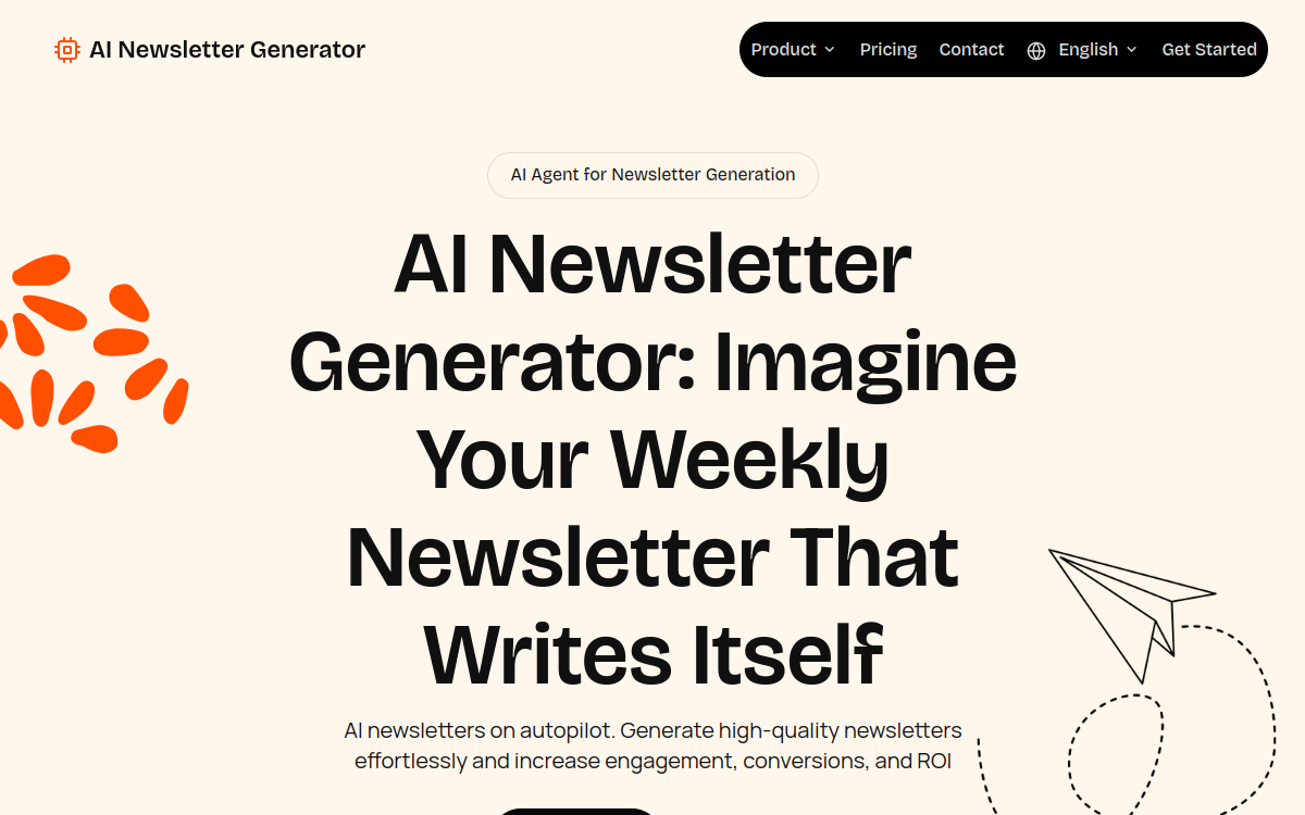 Capture d'écran de AI Newsletter Generator