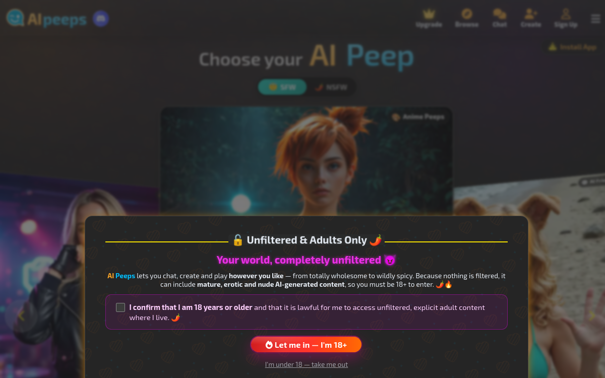 Screenshot von AI Peeps