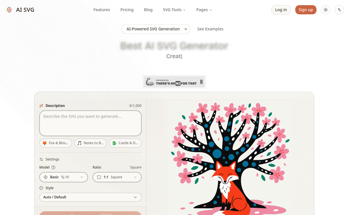 Screenshot di AI SVG