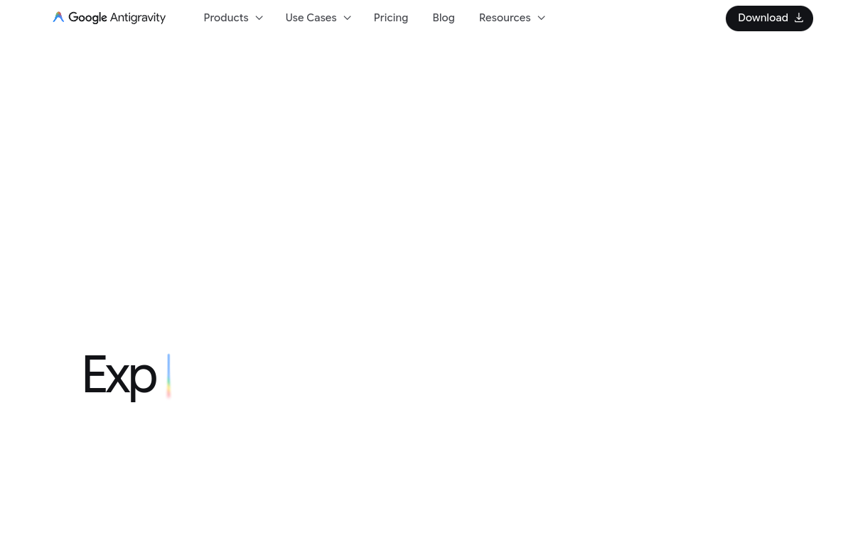Captura de tela de Google Antigravity