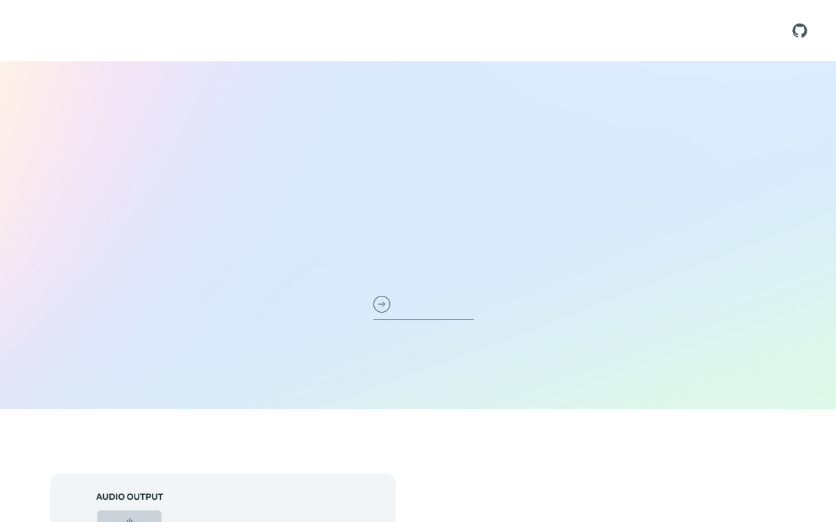 AudioCraft website preview