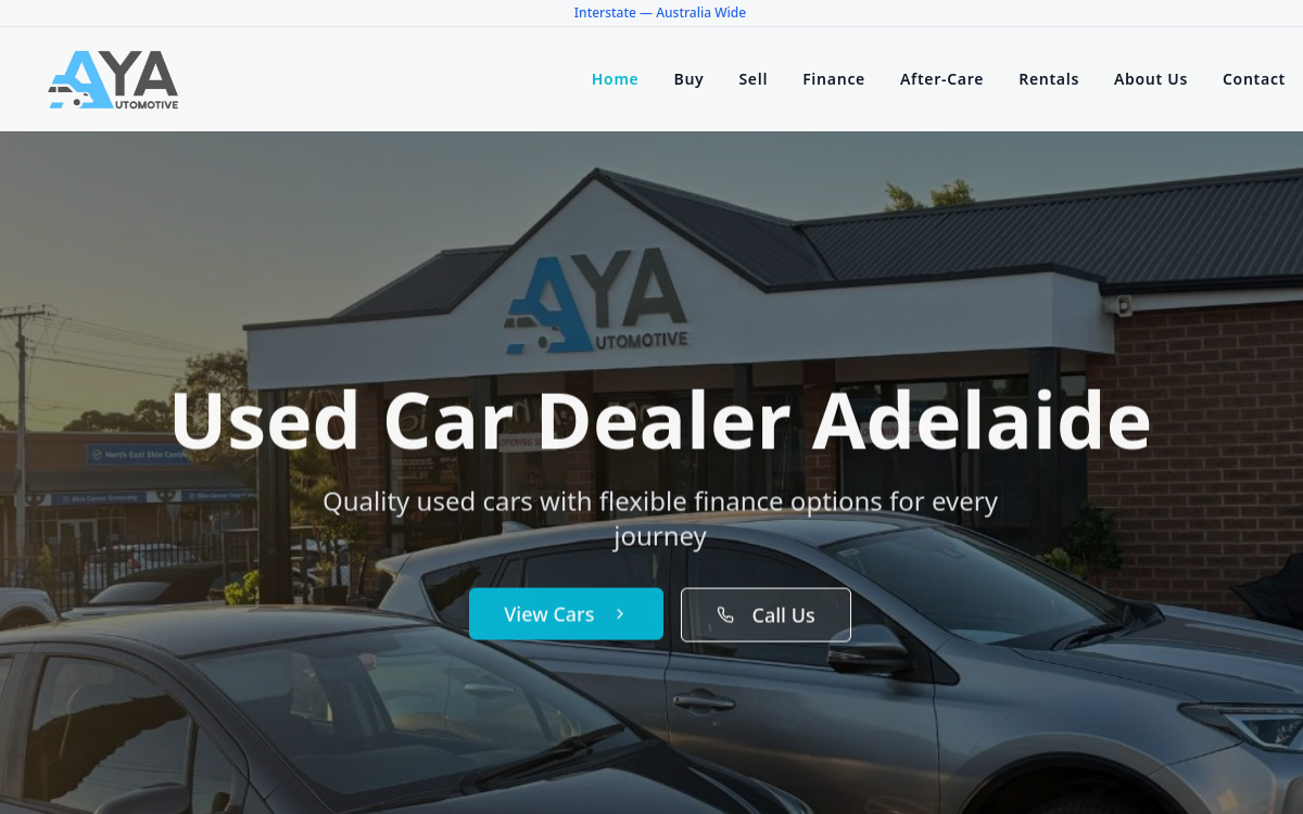 AYA Auto website preview