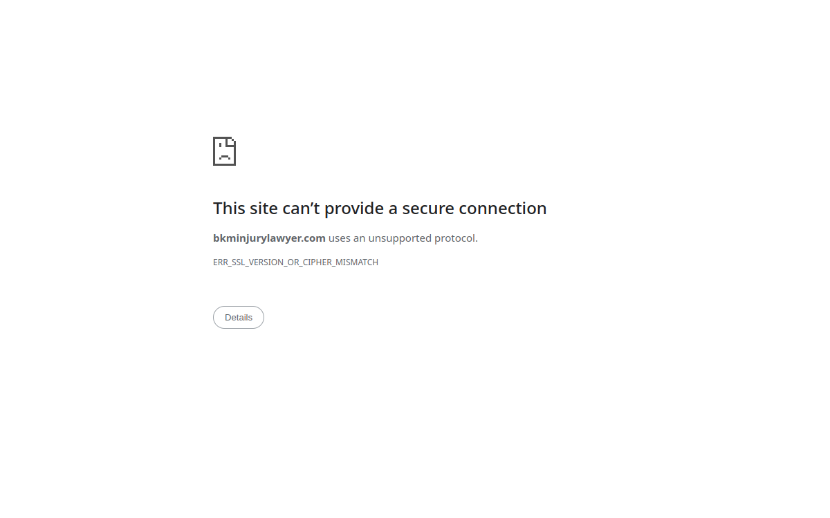 BKM Injury Lawyer website screenshot