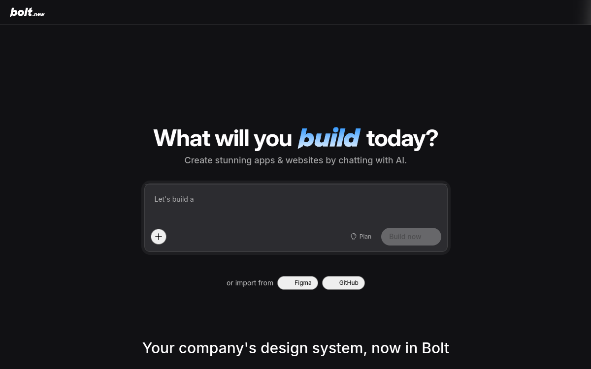 bolt.new website preview