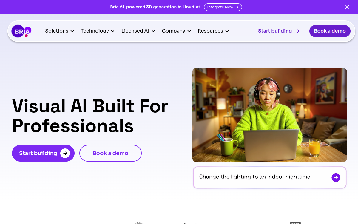 Bria website preview