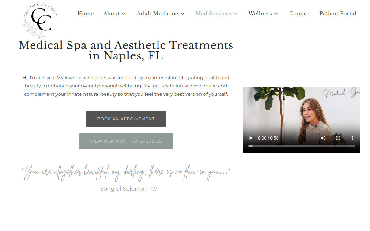 C&C Medical Group website screenshot