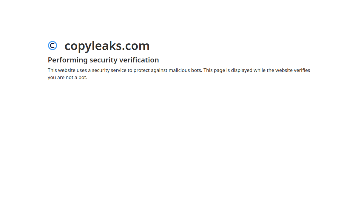Copyleaks website preview