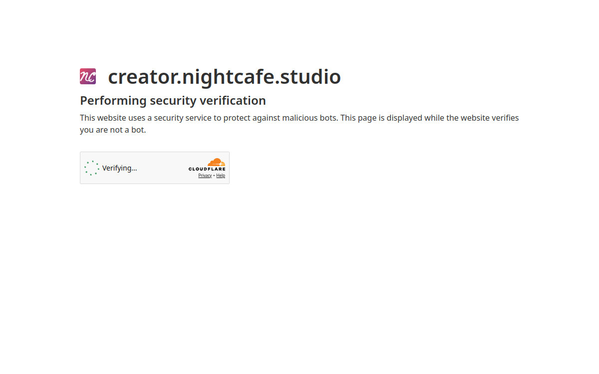 NightCafe website preview