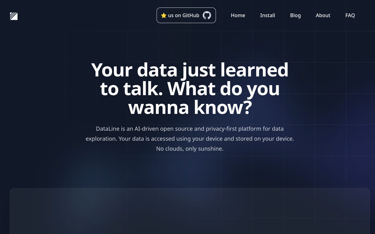 DataLine website preview