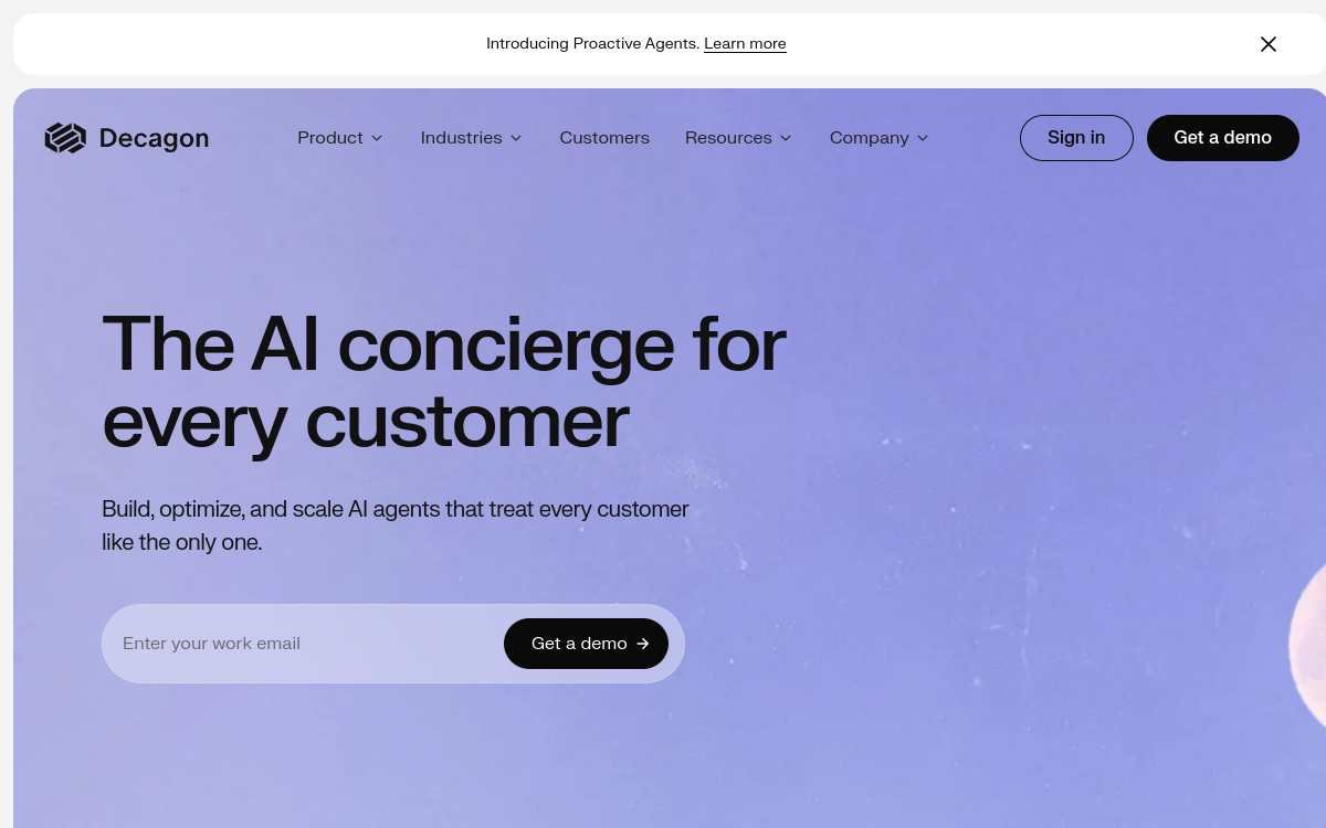 Decagon website preview