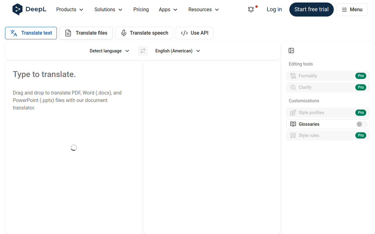 DeepL Write website preview