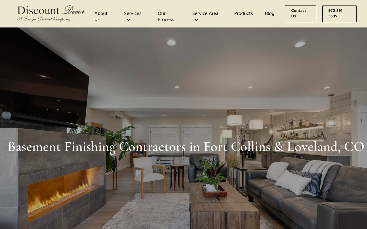Discount Decor website screenshot