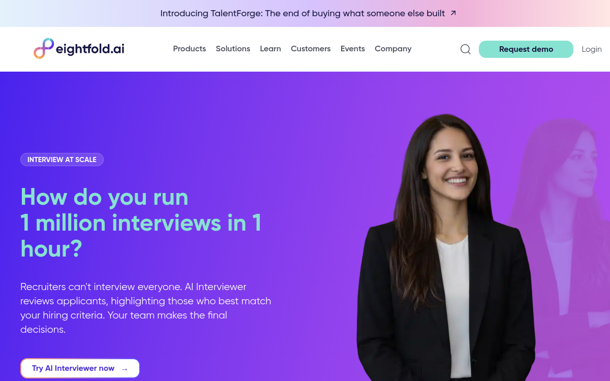 Eightfold AI website preview