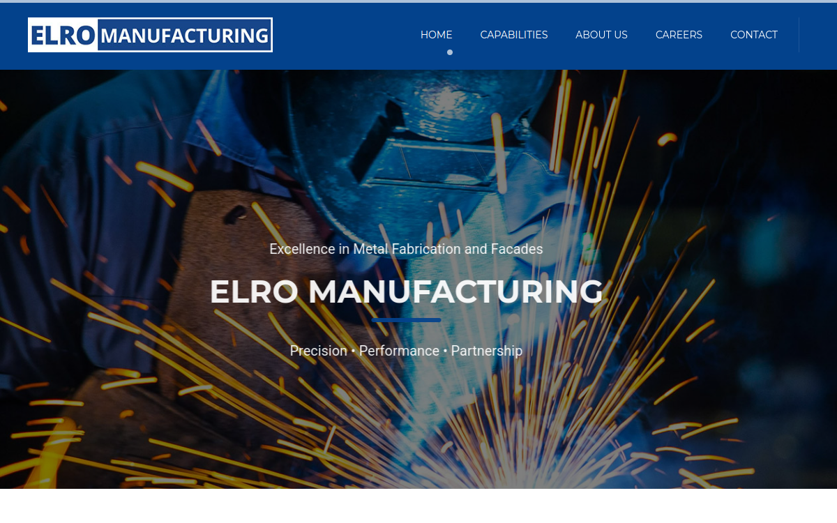 ELRO Manufacturing LLC website screenshot