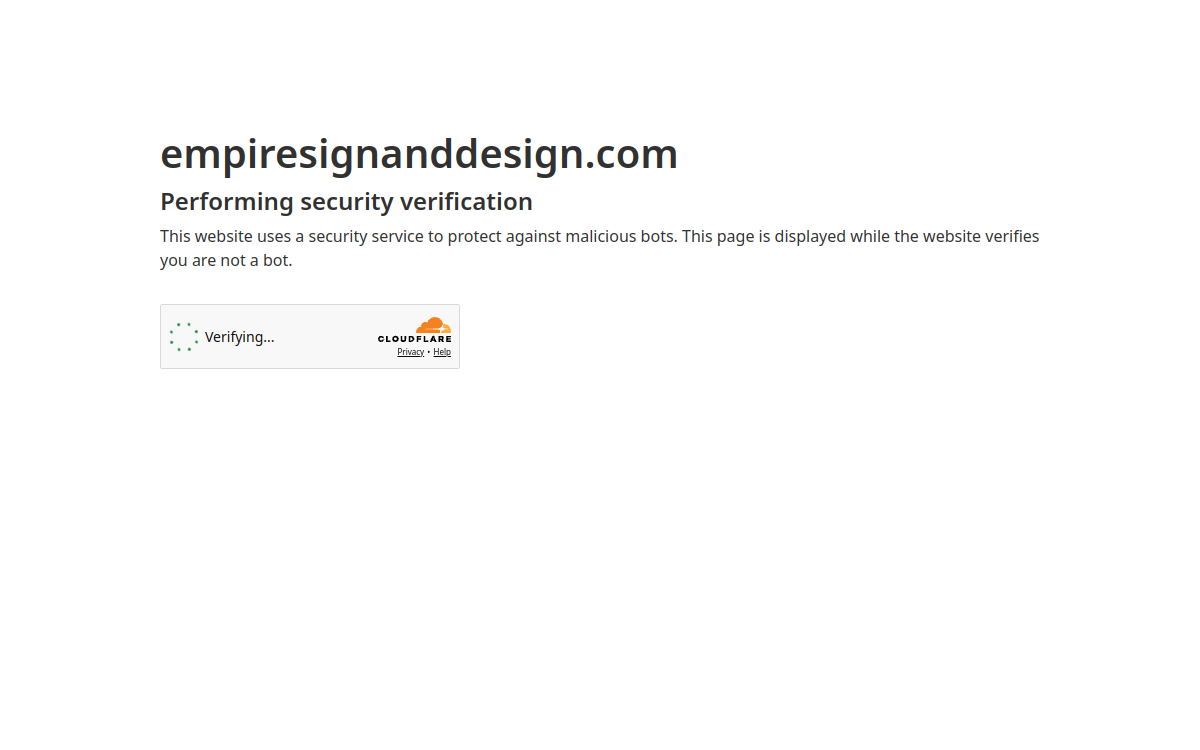 Empire Sign & Design website screenshot