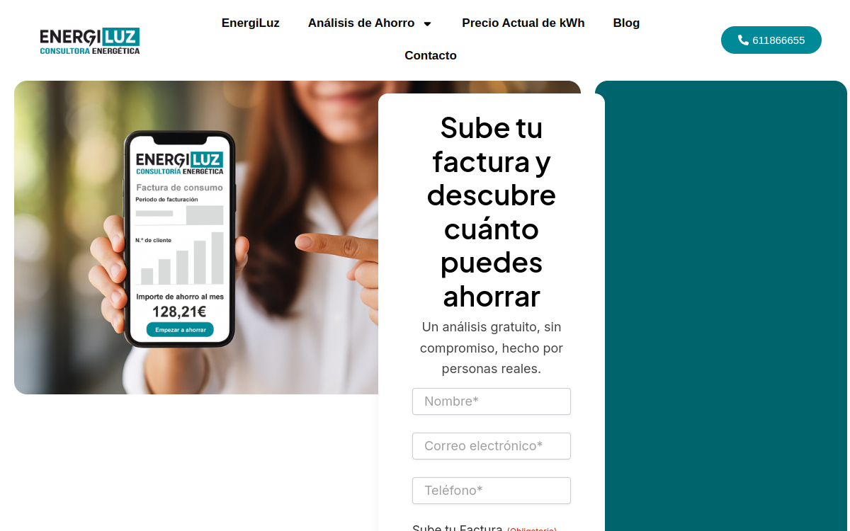 Energiluz — Energy consultancy that optimises electricity bills with free advice