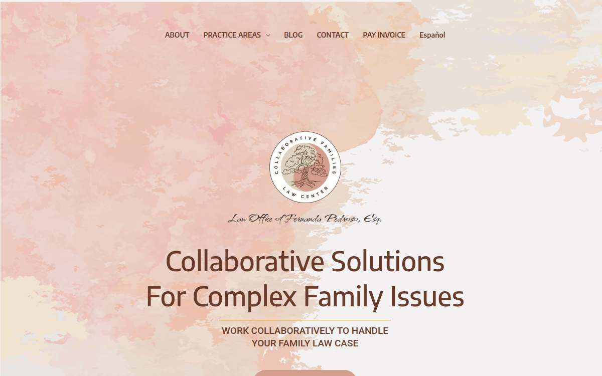 Collaborative Families Law Center website screenshot