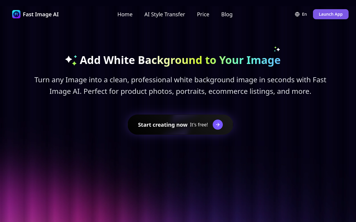Captura de tela de FastImage — White Background