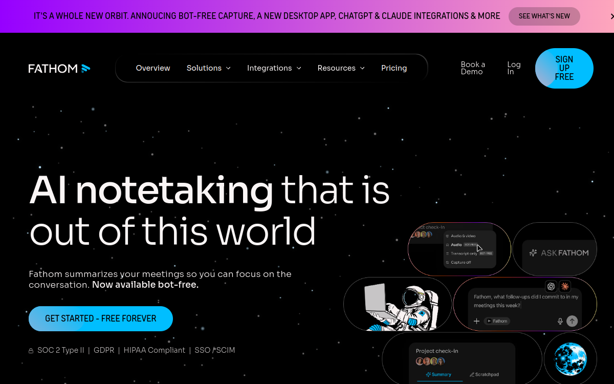 Fathom website preview