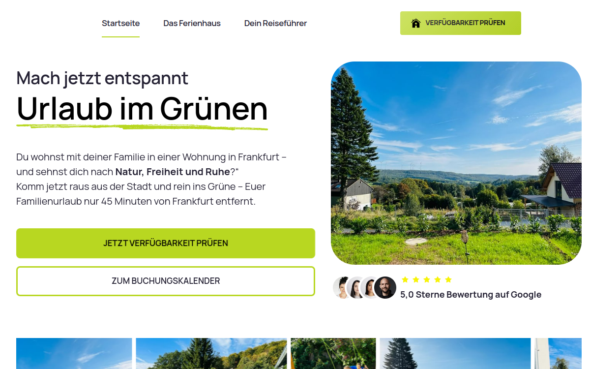 Vorschau ferienhaus.onepage.me