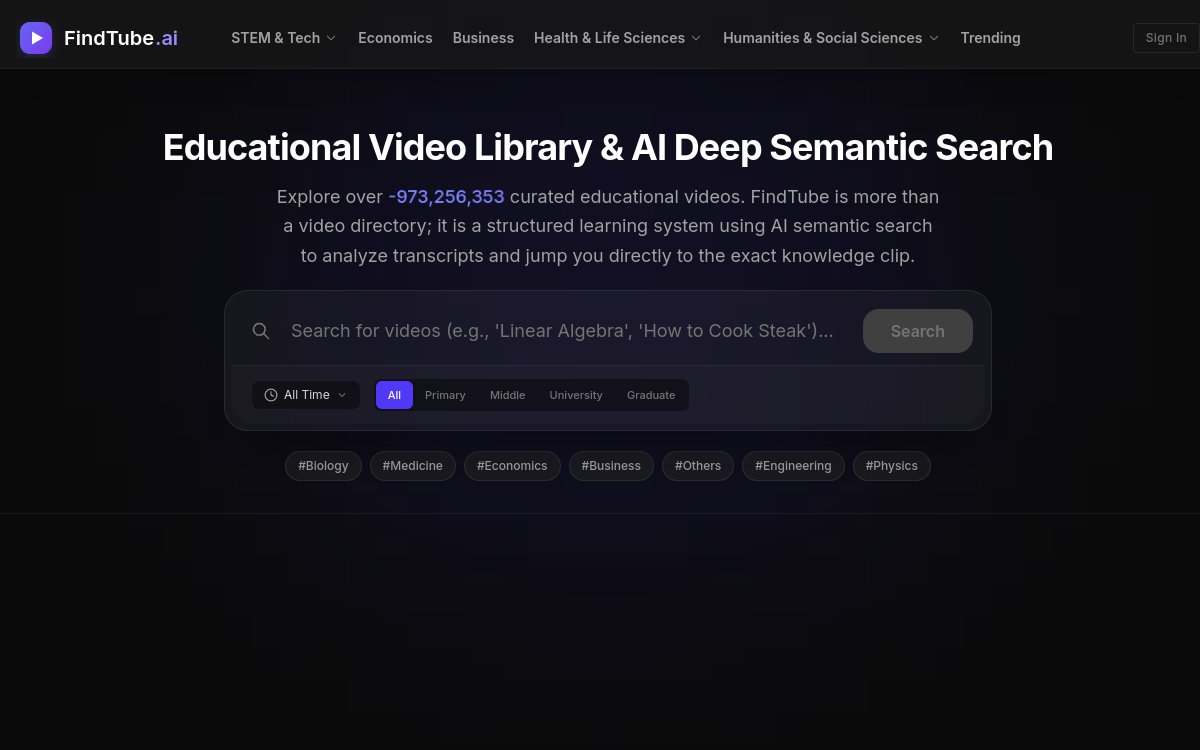 Captura de tela de Findtube AI