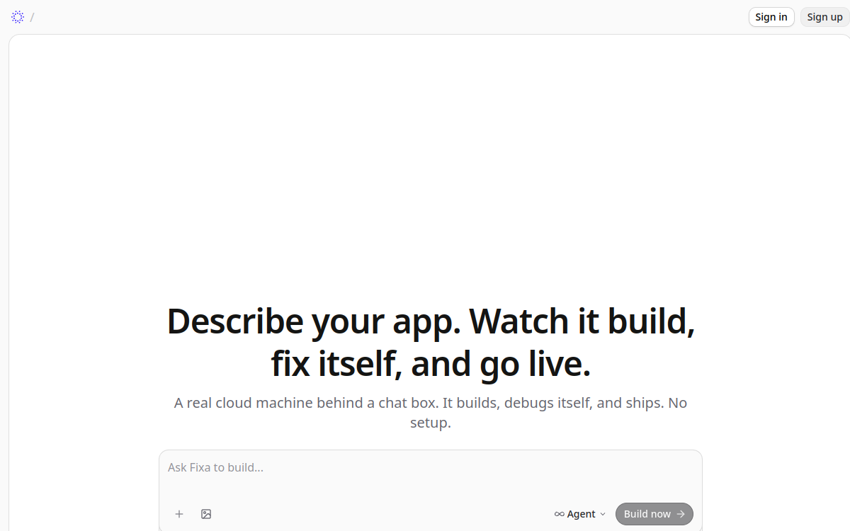 Screenshot of Fixa