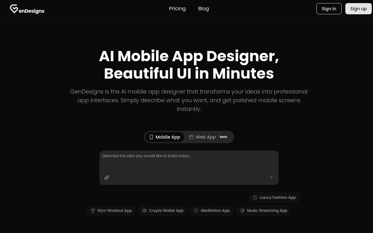 FlexApp website preview