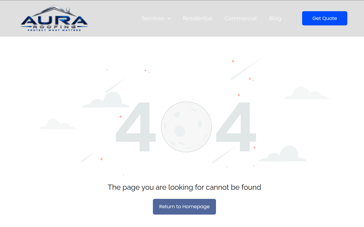 Fury Roofing website screenshot