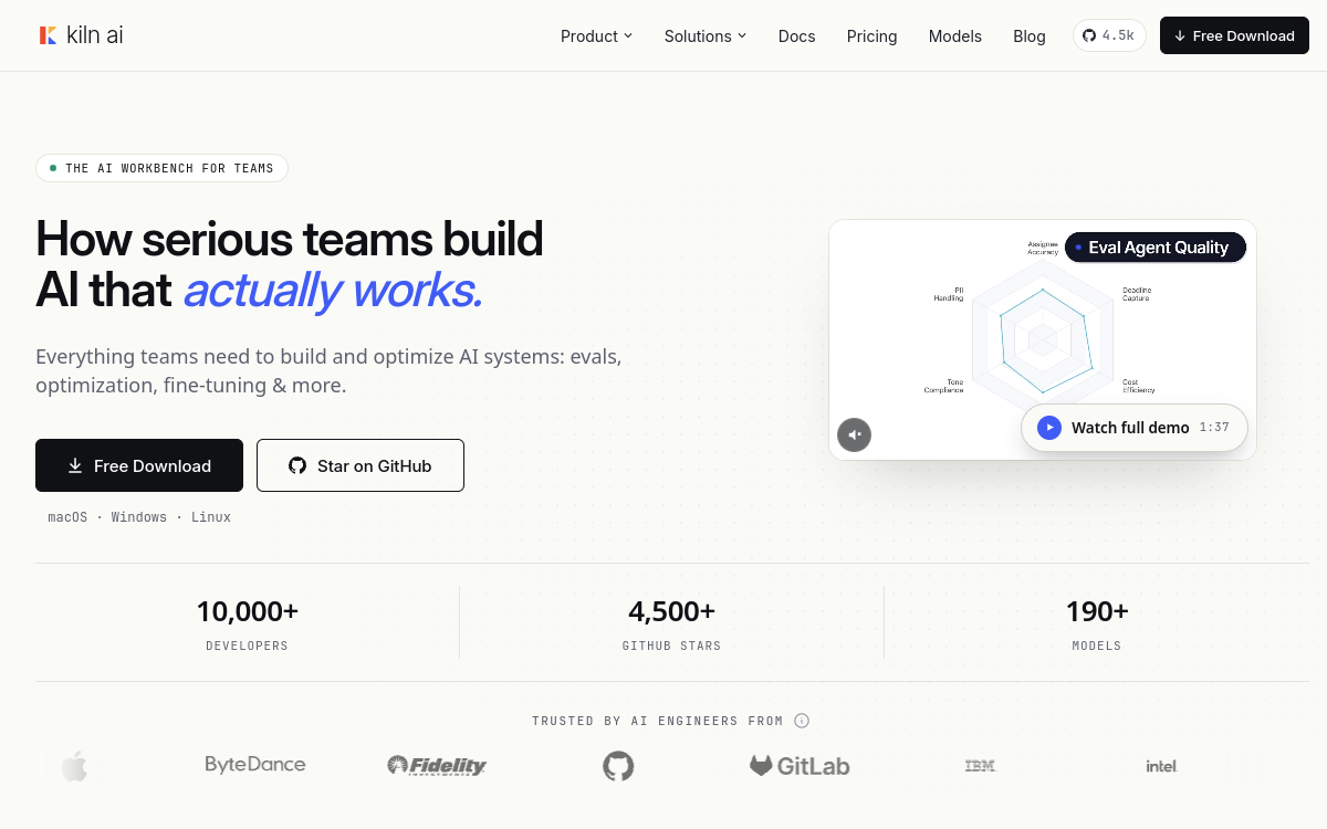 Kiln website preview