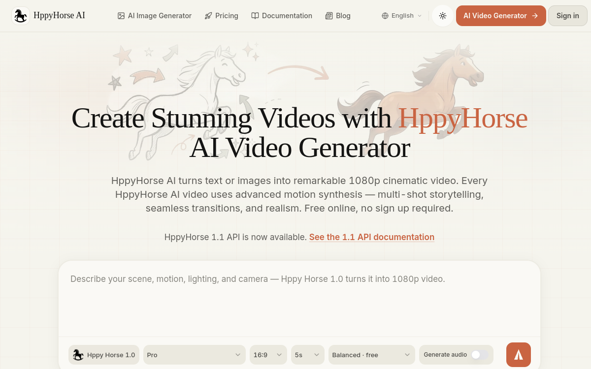Screenshot von HappyHorse