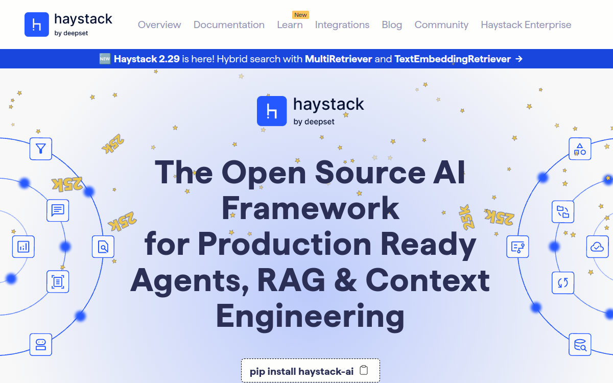 Haystack website preview