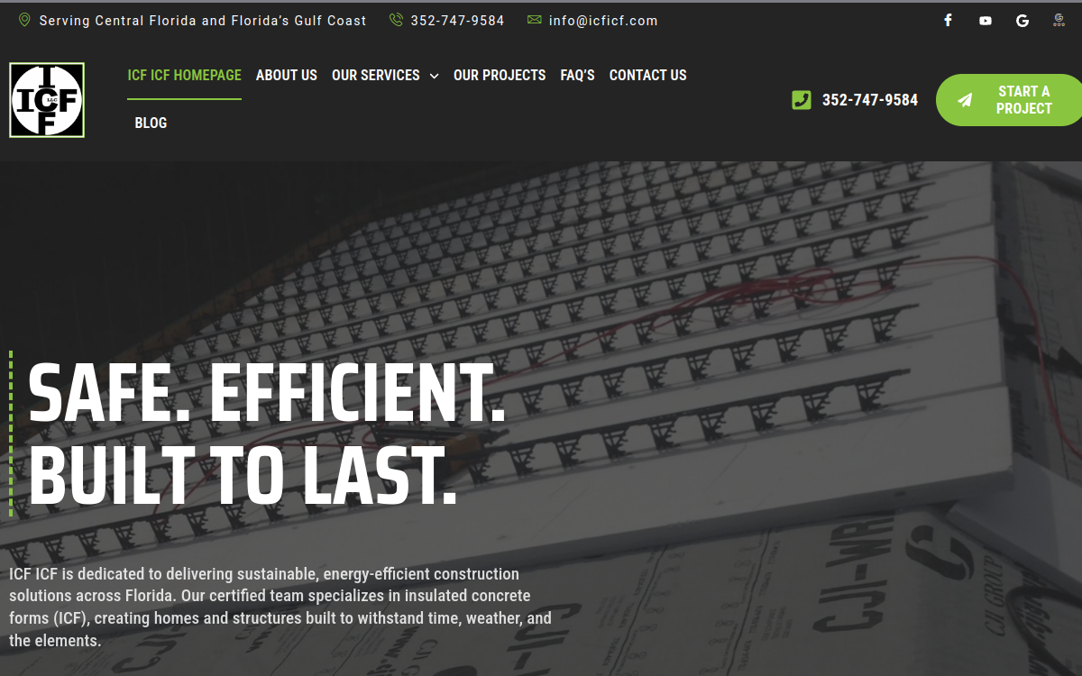 ICF ICF LLC website screenshot