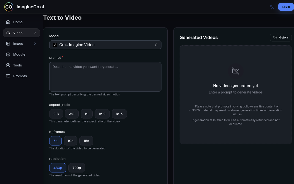 Screenshot of ImagineGo.ai