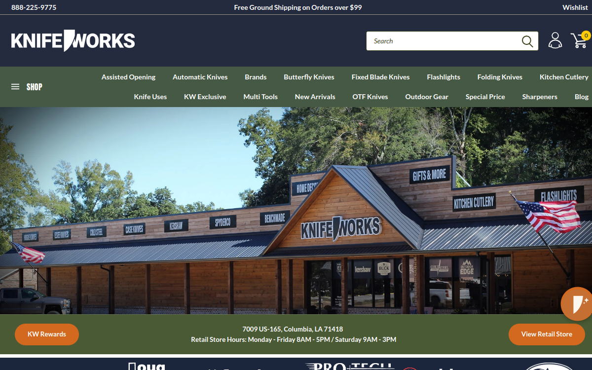 Knifeworks, Inc. website screenshot