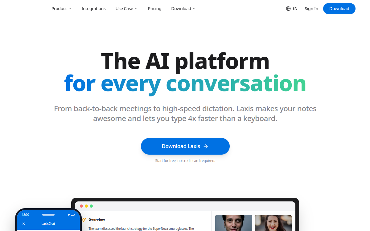 Screenshot of Laxis