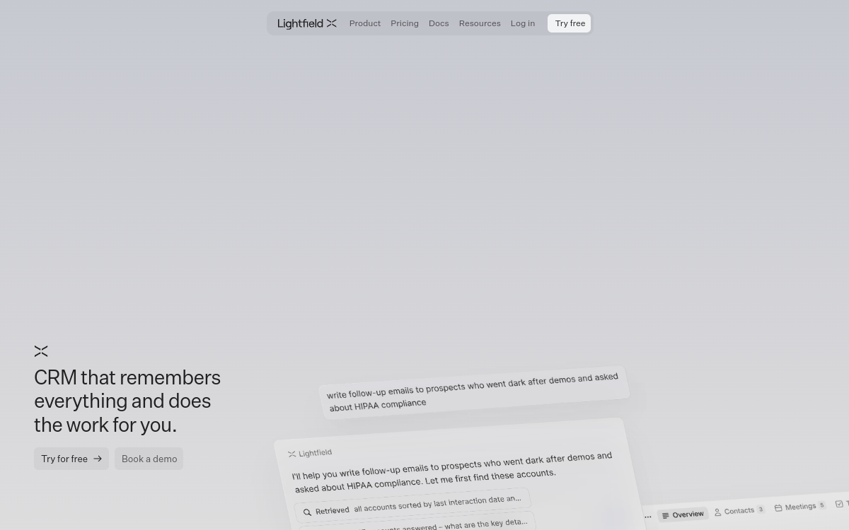 Screenshot di Lightfield
