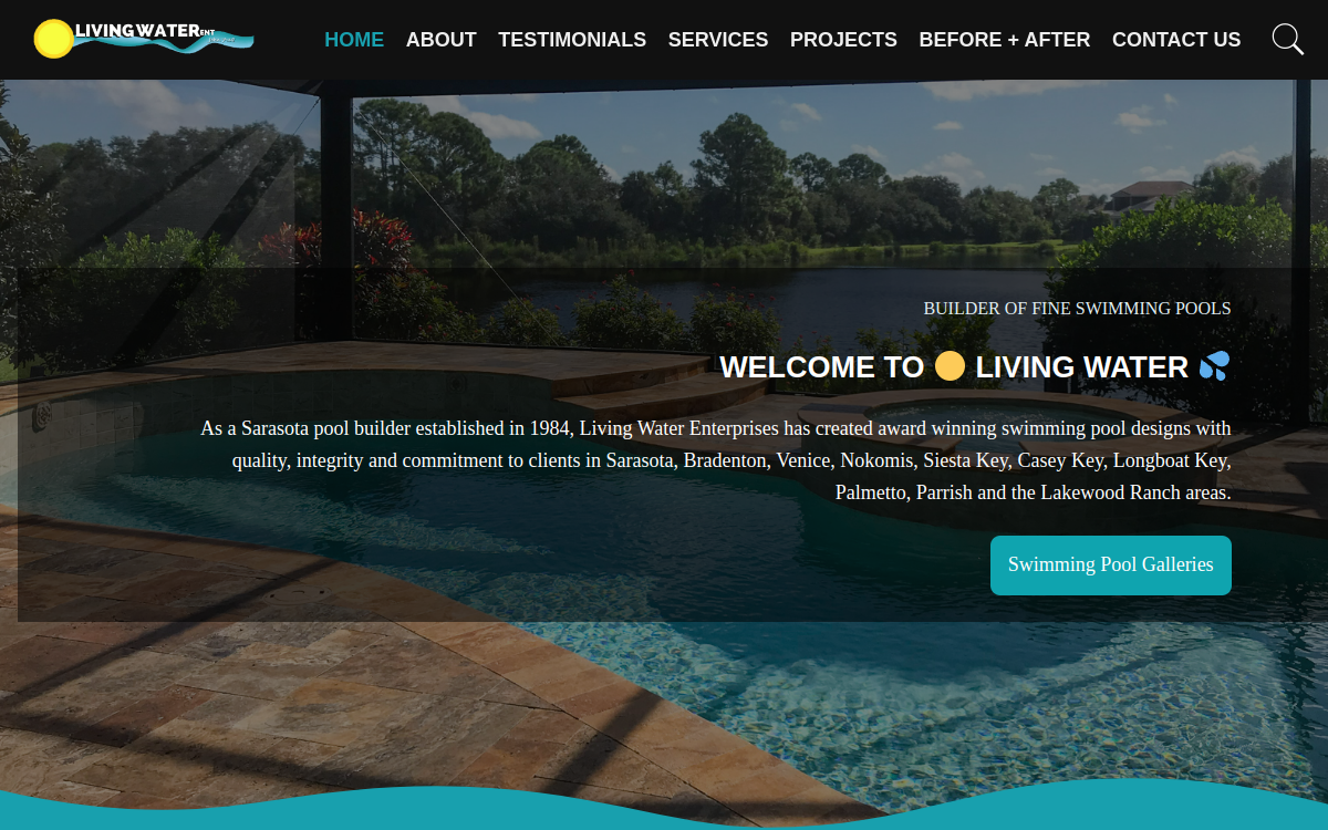 Living Water Enterprises, Inc website screenshot