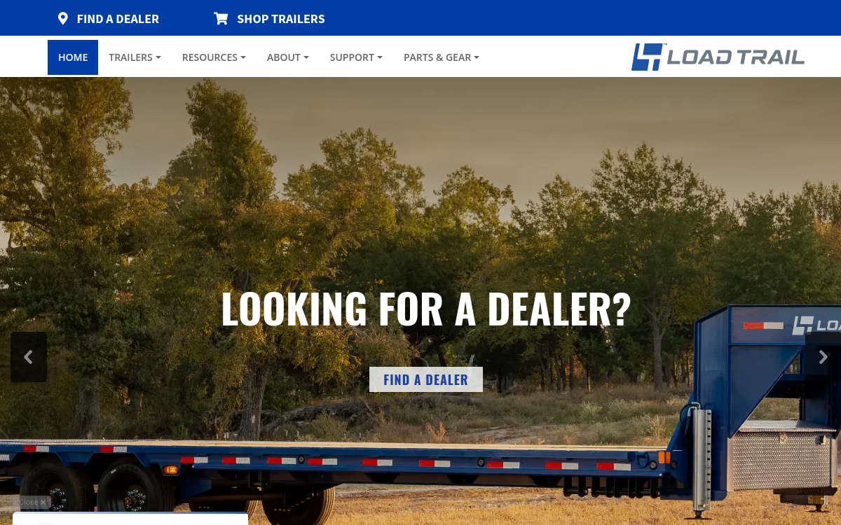 Load Trail website screenshot