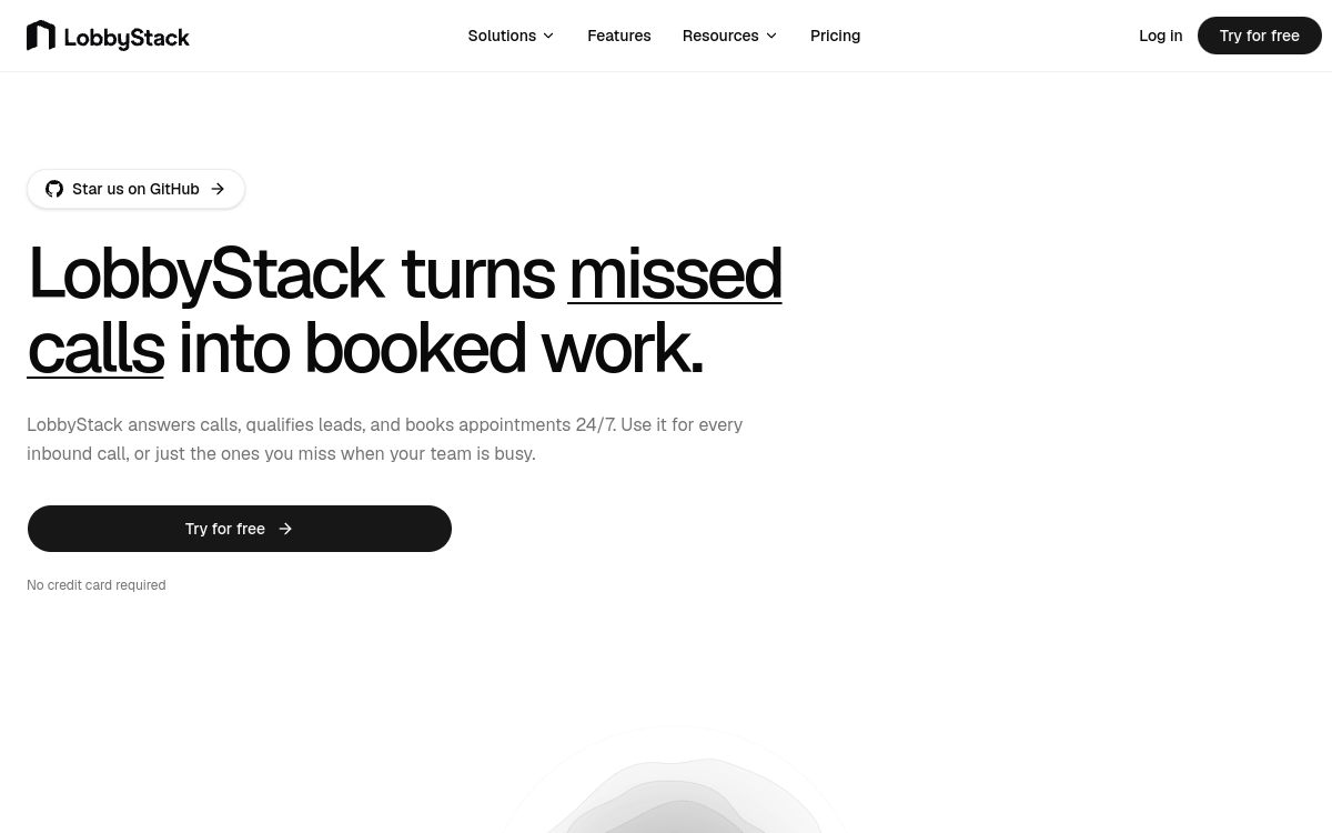 Screenshot of LobbyStack